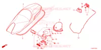 SELLE pour Honda FORZA 350 SMART TOP BOX de 2024