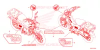 AUTOCOLLANTS pour Honda CT 125 TRAIL de 2024
