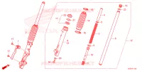 FOURCHE pour Honda CT 125 TRAIL de 2024