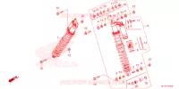 AMORTISSEUR AVANT pour Honda TALON 1000 X4 de 2024