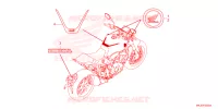 AUTOCOLLANTS pour Honda CB 1000 R de 2024