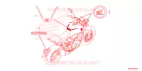 AUTOCOLLANTS pour Honda CB 1000 R de 2024