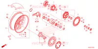 ROUE ARRIERE pour Honda CB 1000 R de 2024