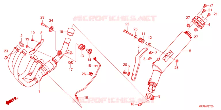 SILENCIEUX D'ECHAPPEMENT Honda MOTO 1300 CB 2024  CB1300SSPP