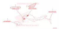 AUTOCOLLANTS pour Honda CB 650 R 35KW de 2024