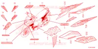 AUTOCOLLANTS pour Honda BEAT 110 de 2023