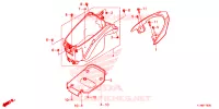 COMPARTIMENT A BAGAGES / BARRE D'APPUI pour Honda BEAT 110 de 2023