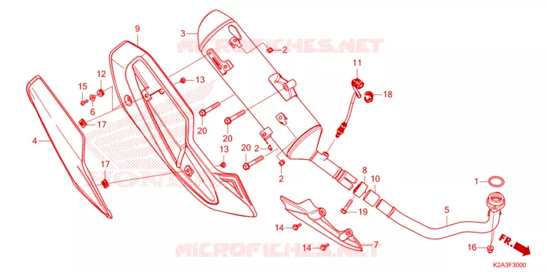 SILENCIEUX D'ECHAPPEMENT Honda SCOOTER 250 FORZA 2023  NSS250AP