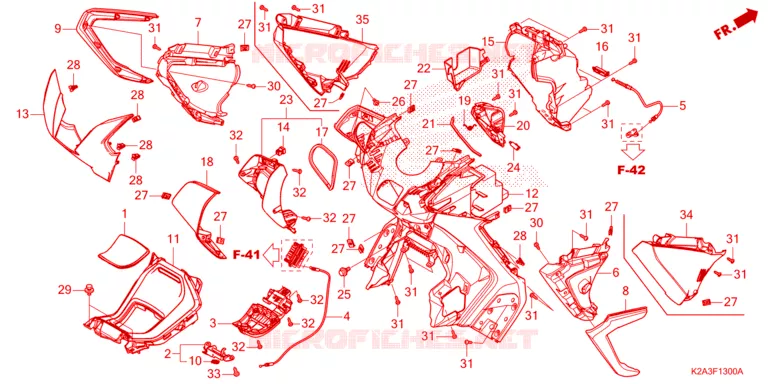 PROTEGE JAMBES Honda SCOOTER 250 FORZA 2024  NSS250AP