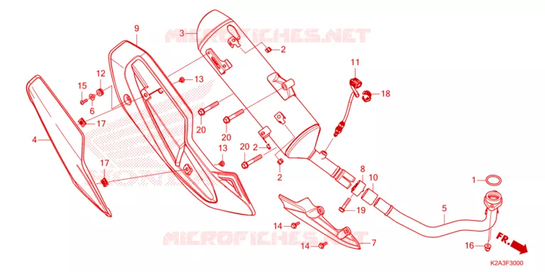 SILENCIEUX D'ECHAPPEMENT Honda SCOOTER 250 FORZA 2024  NSS250AP