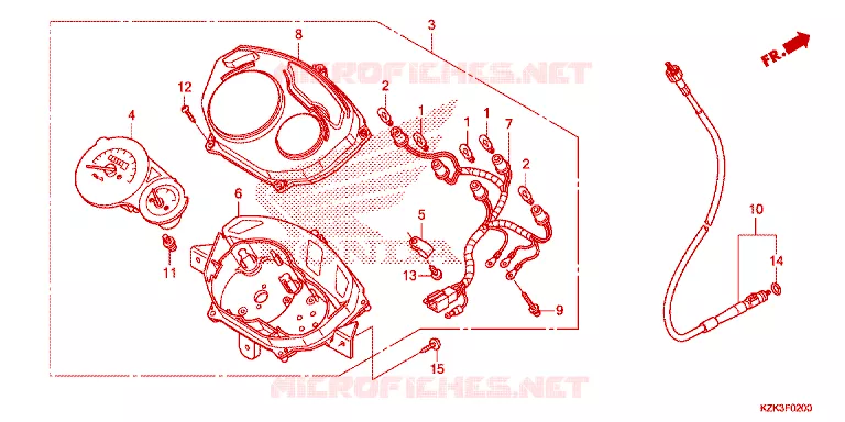 COMPTEUR Honda SCOOTER 110 DIO 2018  SCV110FH