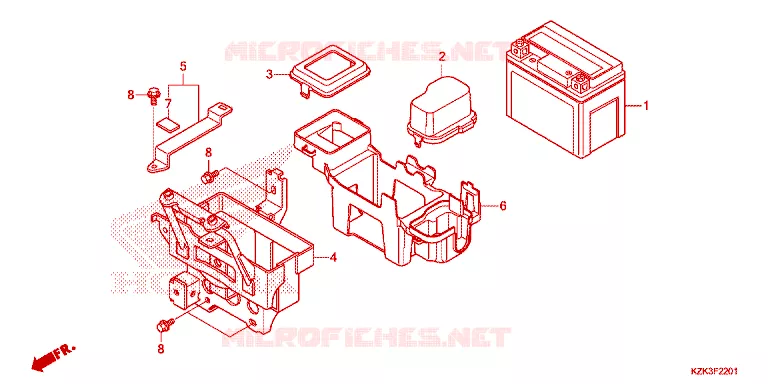 BATTERIE Honda SCOOTER 110 DIO 2020  SCV110FH