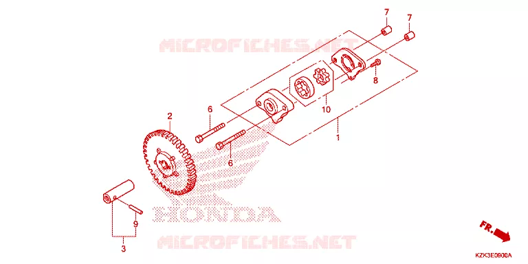 POMPE A HUILE Honda SCOOTER 110 DIO 2018  SCV110FH