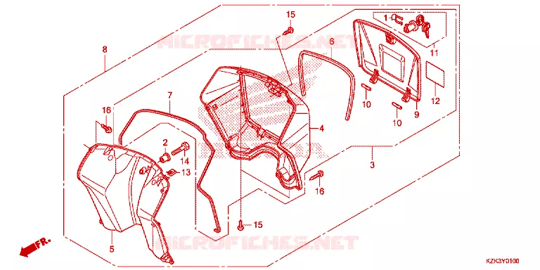 PROTEGE JAMBES Honda SCOOTER 110 DIO 2020  SCV110FH