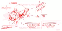 AUTOCOLLANTS pour Honda TALON 1000 XS FOX LIVE VALVE de 2024