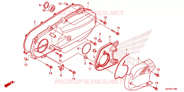 COUVERCLE GAUCHE Honda SCOOTER 150 PCX 2015  WW150F