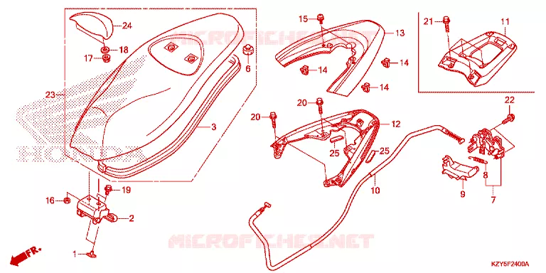 SELLE Honda SCOOTER 150 PCX 2015  WW150F