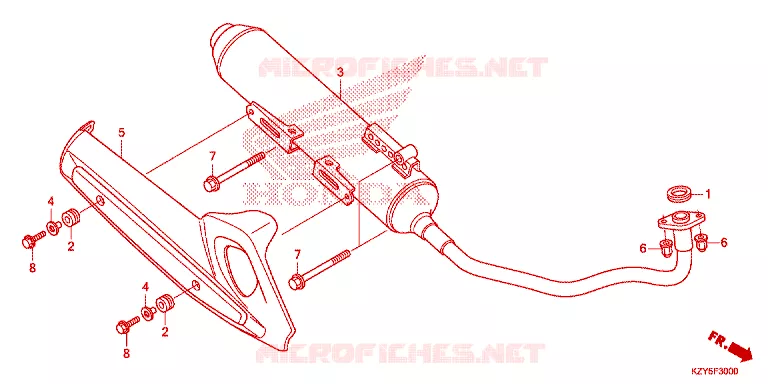 SILENCIEUX D'ECHAPPEMENT Honda SCOOTER 150 PCX 2015  WW150F