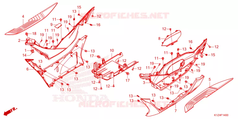 MARCHE PIEDS Honda SCOOTER 160 PCX 2024  WW160AR
