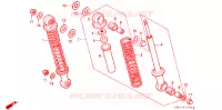 AMORTISSEUR ARRIERE pour Honda MONKEY 50 TYPE 7 de 1988