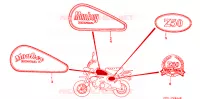 AUTOCOLLANTS pour Honda MONKEY 50 TYPE 7 de 1988