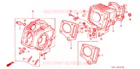 CYLINDRE   CULASSE pour Honda MONKEY 50 TYPE 7 de 1988