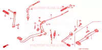 PEDALE   KICK pour Honda MONKEY 50 TYPE 7 de 1988