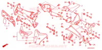 CARENAGE   PROTEGE JAMBES pour Honda WAVE 125  PGMFi,  Electric start de 2009