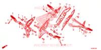 REPOSE PIED pour Honda CB 150 R ABS de 2018