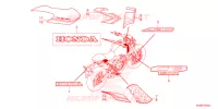AUTOCOLLANTS pour Honda CB 150 R de 2018