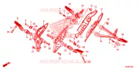 REPOSE PIED pour Honda CB 150 R de 2018