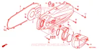 COUVERCLE GAUCHE pour Honda CLICK 125 I Idling Stop Casted Wheels de 2017