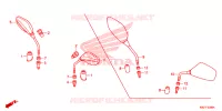 RETROVISEUR pour Honda CLICK 125 I Idling Stop Casted Wheels de 2017