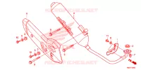 SILENCIEUX D'ECHAPPEMENT pour Honda CLICK 125 I Idling Stop Casted Wheels de 2017