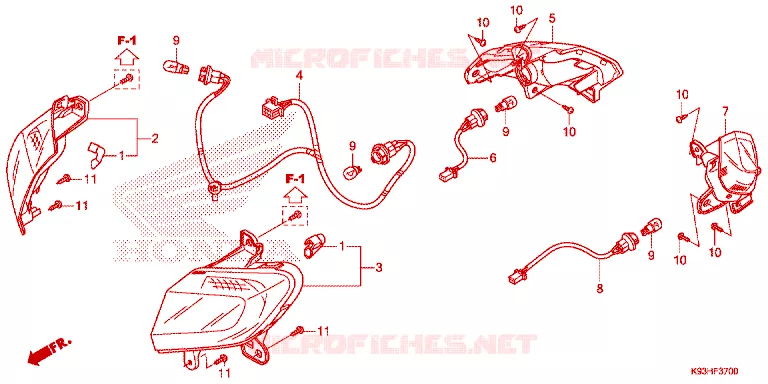 CLIGNOTANT Honda SCOOTER 110 SCOOPY 2017  ACF110BTH