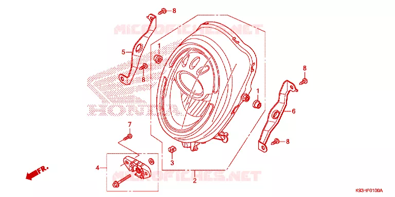 PHARE Honda SCOOTER 110 SCOOPY 2017  ACF110CBTH