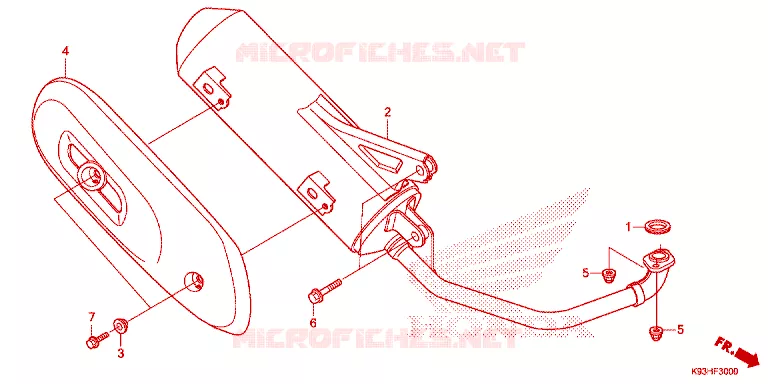 SILENCIEUX D'ECHAPPEMENT Honda SCOOTER 110 SCOOPY 2018  ACF110BTJ