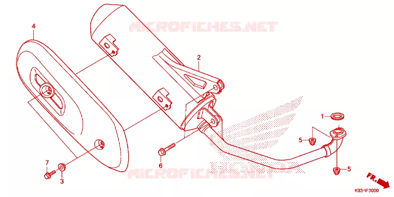 SILENCIEUX D'ECHAPPEMENT Honda SCOOTER 110 SCOOPY 2018  ACF110BTJ