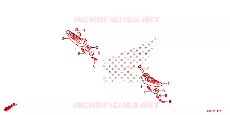 REPOSE PIED Honda SCOOTER 110 SCOOPY 2018  ACF110BTJ