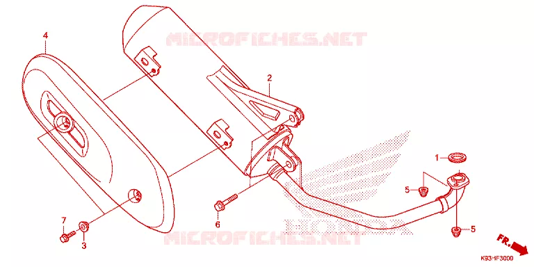 SILENCIEUX D'ECHAPPEMENT Honda SCOOTER 110 SCOOPY 2018  ACF110CBTJ