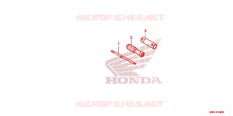 OUTIL Honda SCOOTER 110 SCOOPY 2020  ACF110CBTK_TH