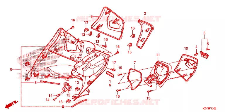 PROTEGE JAMBES Honda SCOOTER 150 PCX 2012  WW150C_TH