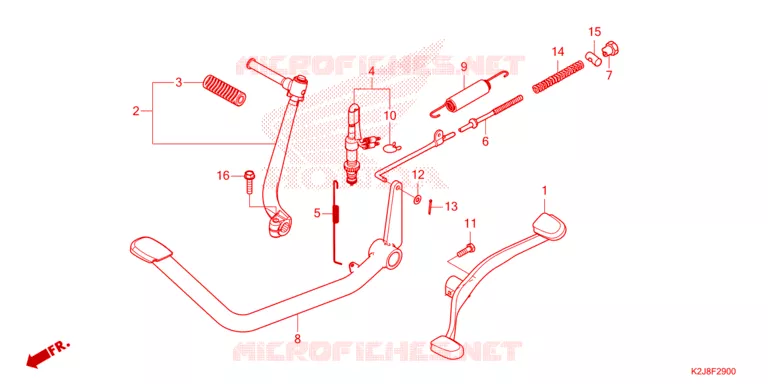 PEDALE - KICK Honda MOTO 110 WAVE 2023  AFS110MSFP