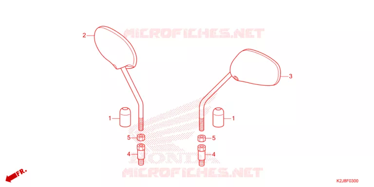 RETROVISEUR Honda MOTO 110 WAVE 2023  AFS110MSFP
