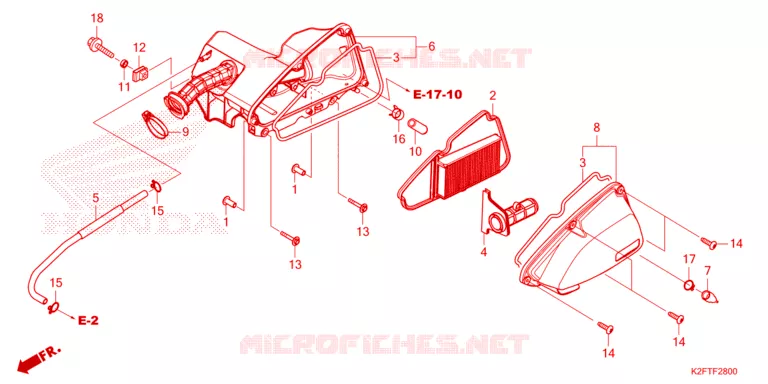 FILTRE A AIR Honda SCOOTER 110 SCOOPY 2021  ACF110BTM