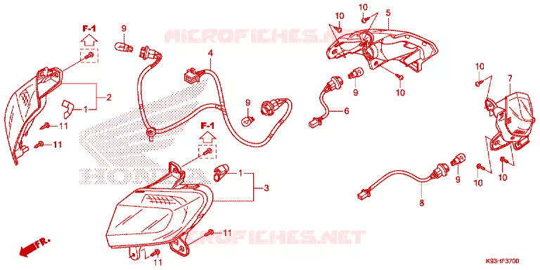 CLIGNOTANT Honda SCOOTER 110 SCOOPY 2020  ACF110CBTK_TH