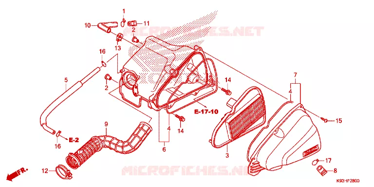 FILTRE A AIR Honda SCOOTER 110 SCOOPY 2020  ACF110CBTK_TH
