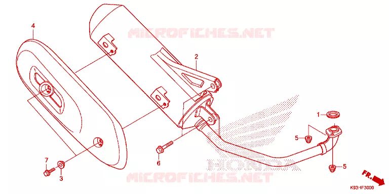 SILENCIEUX D'ECHAPPEMENT Honda SCOOTER 110 SCOOPY 2019  ACF110BTK_2TH