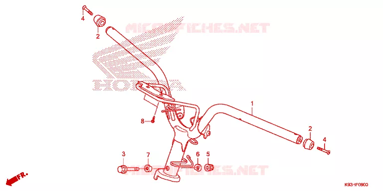 GUIDON Honda SCOOTER 110 SCOOPY 2020  ACF110BTK_2TH