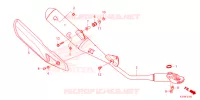 SILENCIEUX D'ECHAPPEMENT pour Honda WAVE 125 Electric start, Spoked wheels de 2024